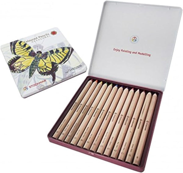 Stockmar Colored Pencils Hexagonal Assortment (Set of 24+1 or 12+1)