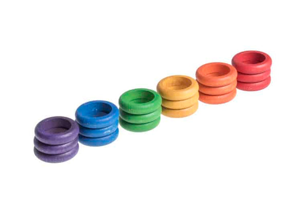 GRAPAT 18 Rings - 18 in 6 colors