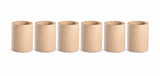 GRAPAT 6 CUPS (NATURAL WOOD)