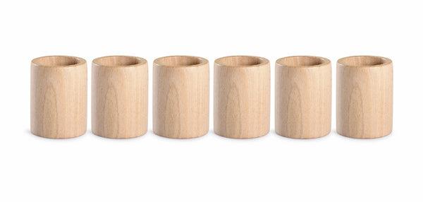 GRAPAT 6 CUPS (NATURAL WOOD)