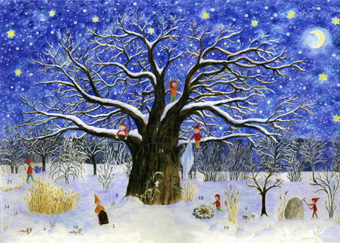 Tree in the Snow: Small Advent Calendar