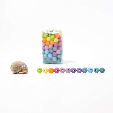 Colored Beads (Pastel), 120 pcs