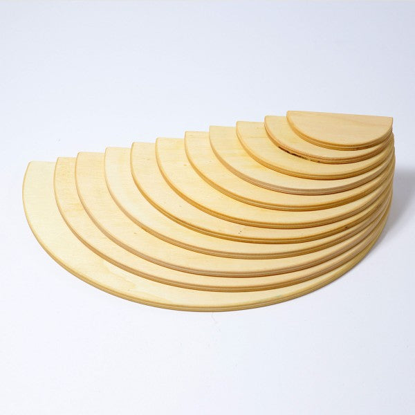 Semicircle plates (Natural)