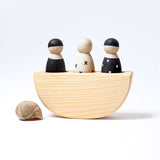 3 Friends in a Boat (Monochrome)