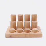 Stacking Game Small Natural Rollers