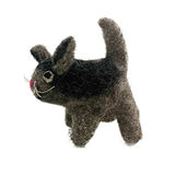Grey Cat Felted Wool Toy